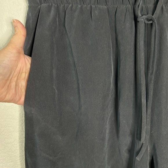 L’Agence Black Silk Crop Pants Size S - Picture 4 of 7